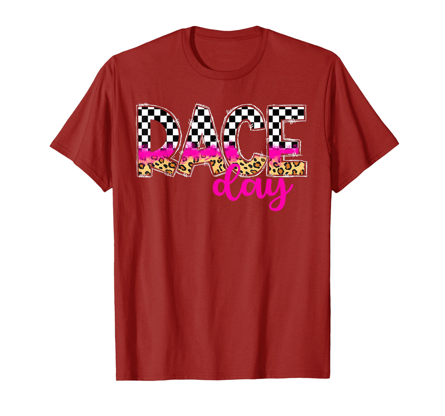Car Race Day Car Racing Day Race Days Checkered Flag T-Shirt