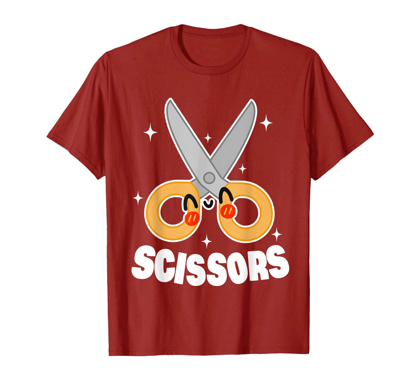 Cute Rock Paper Scissors Halloween Costumes Women Kids Mens T-Shirt