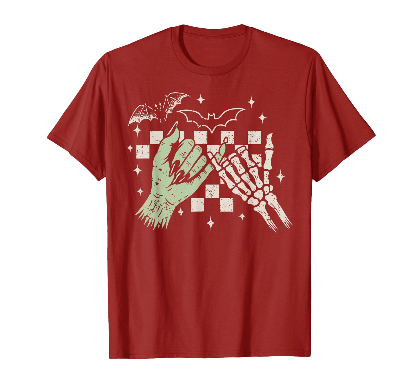 Halloween Gothic Pinky Promise Skeleton Hands Best Friend T-Shirt