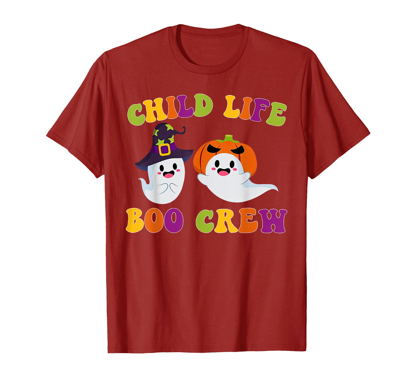 Child Life Boo Crew Ghost Halloween Child Life Specialist T-Shirt
