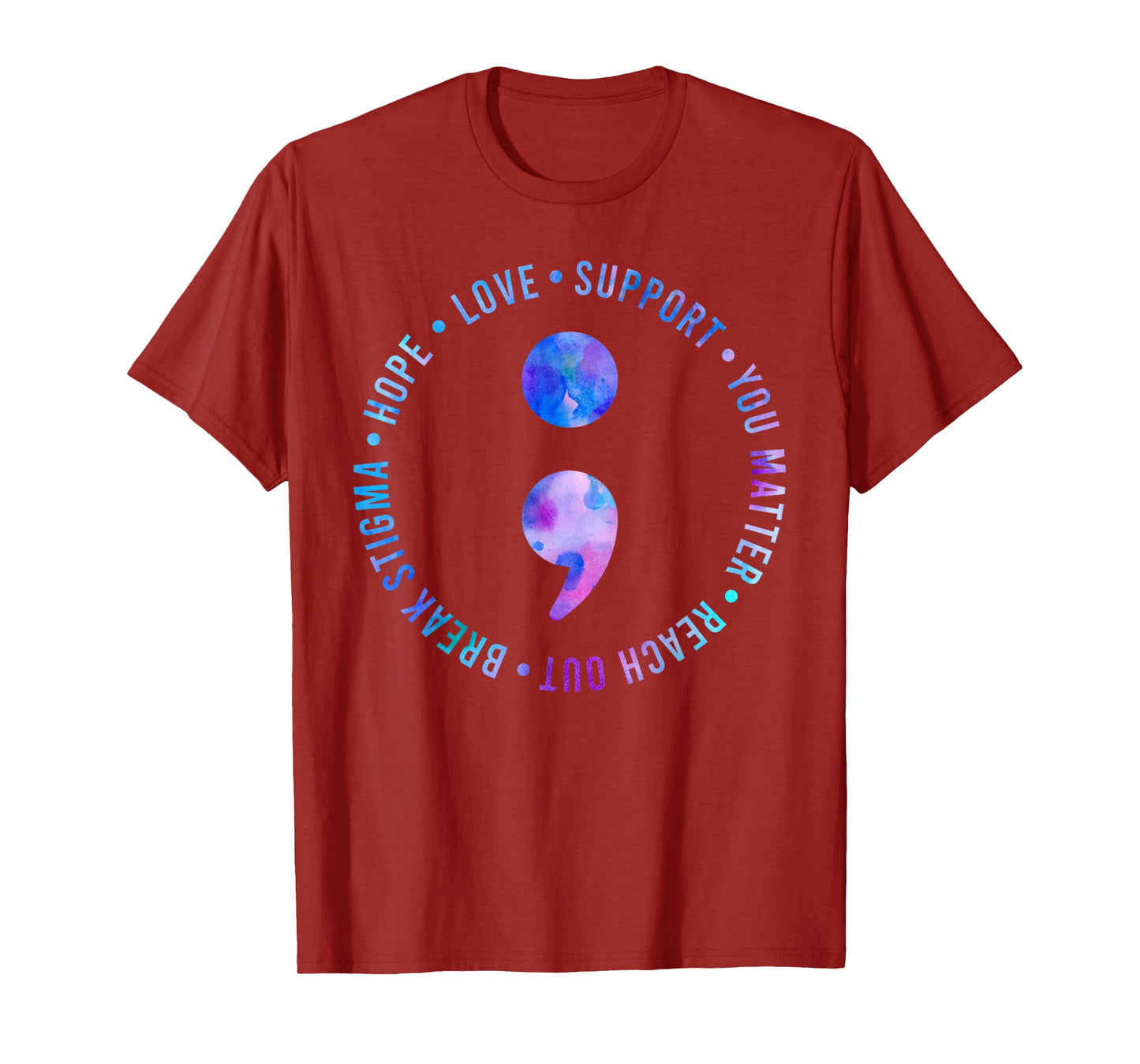 Suicide Prevention Awareness Teal & Purple Ribbon You Matter T-Shirt