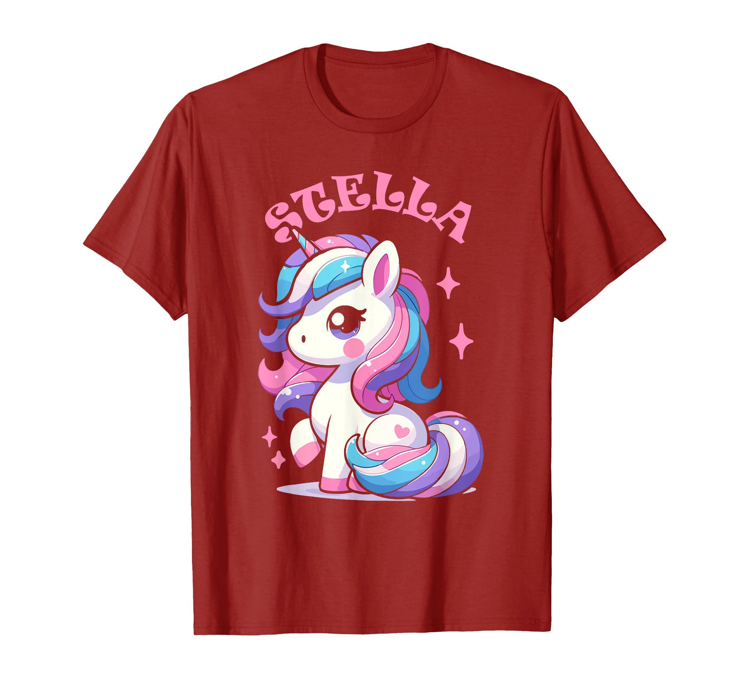 Stella Cute Unicorn Design for Girls Name Stella T-Shirt
