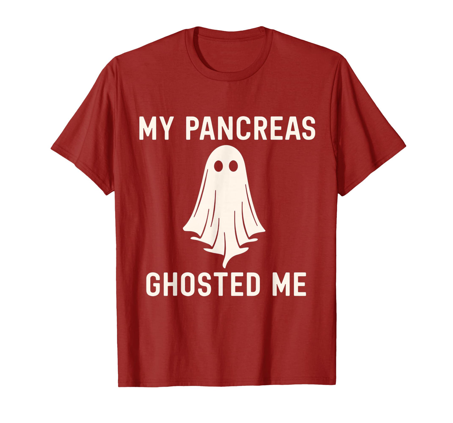 Funny Halloween Diabetes Awareness My Pancreas Ghosted Me T-Shirt