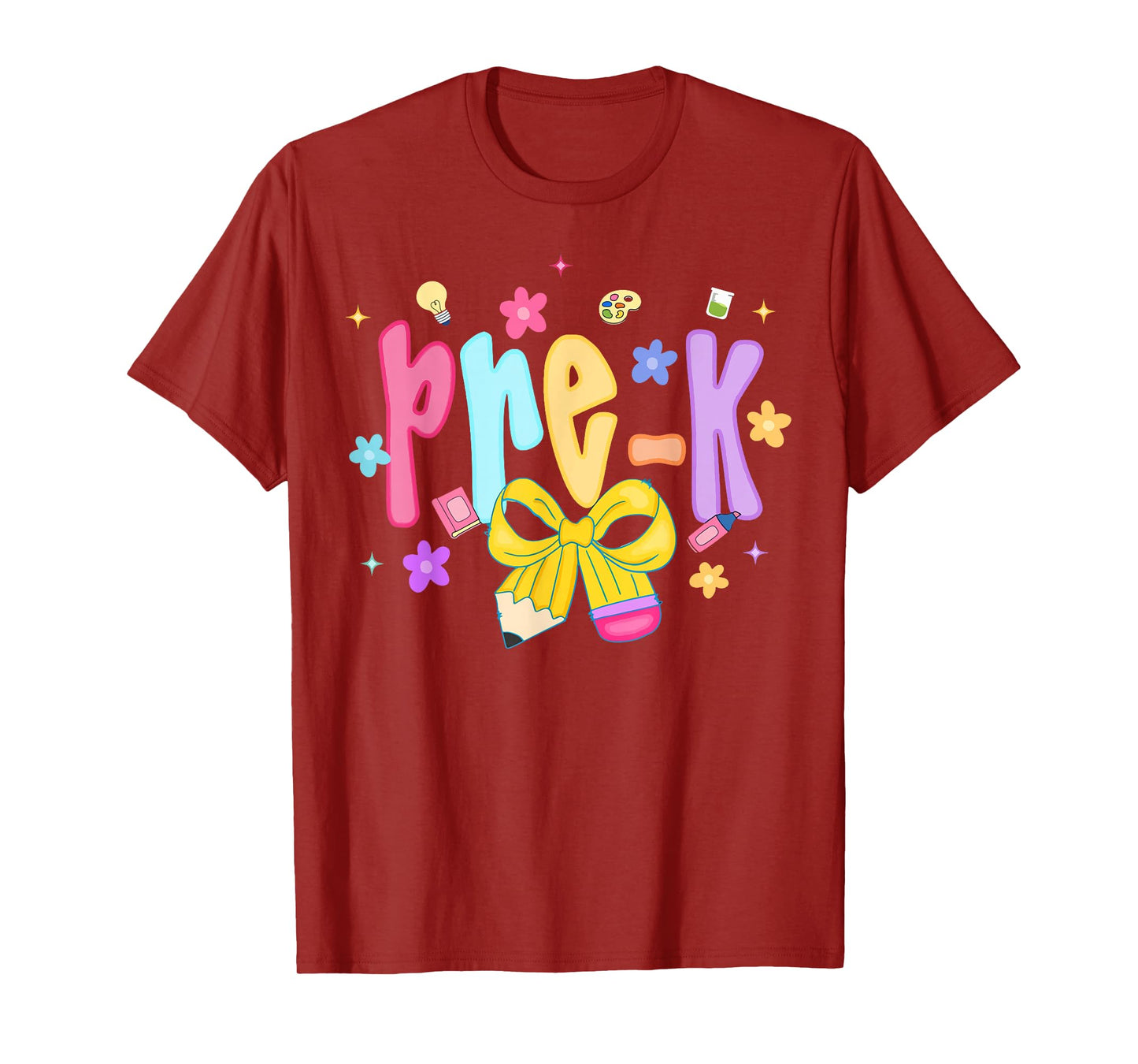 Pre-K Back to School Preschool Teacher Girl Kids T-Shirt