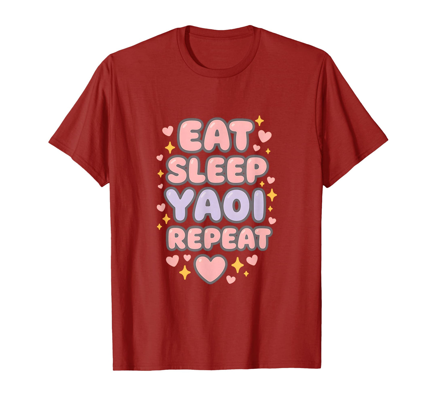 Eat Sleep Yuri Yaoi Repeat Boy's Love Manga T-Shirt
