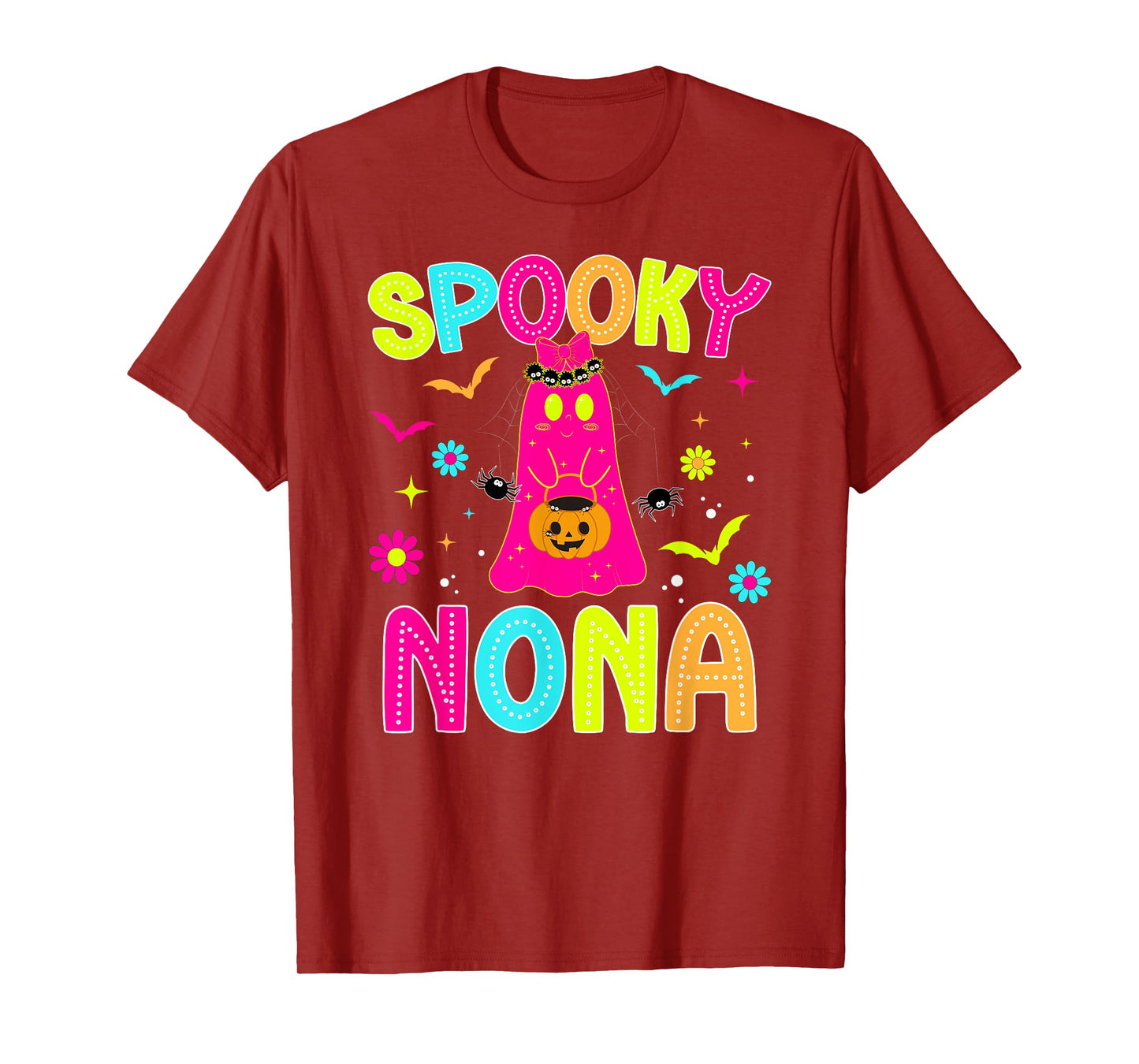 Spooky Nona Grandma Halloween Nona Grandmother Preppy T-Shirt