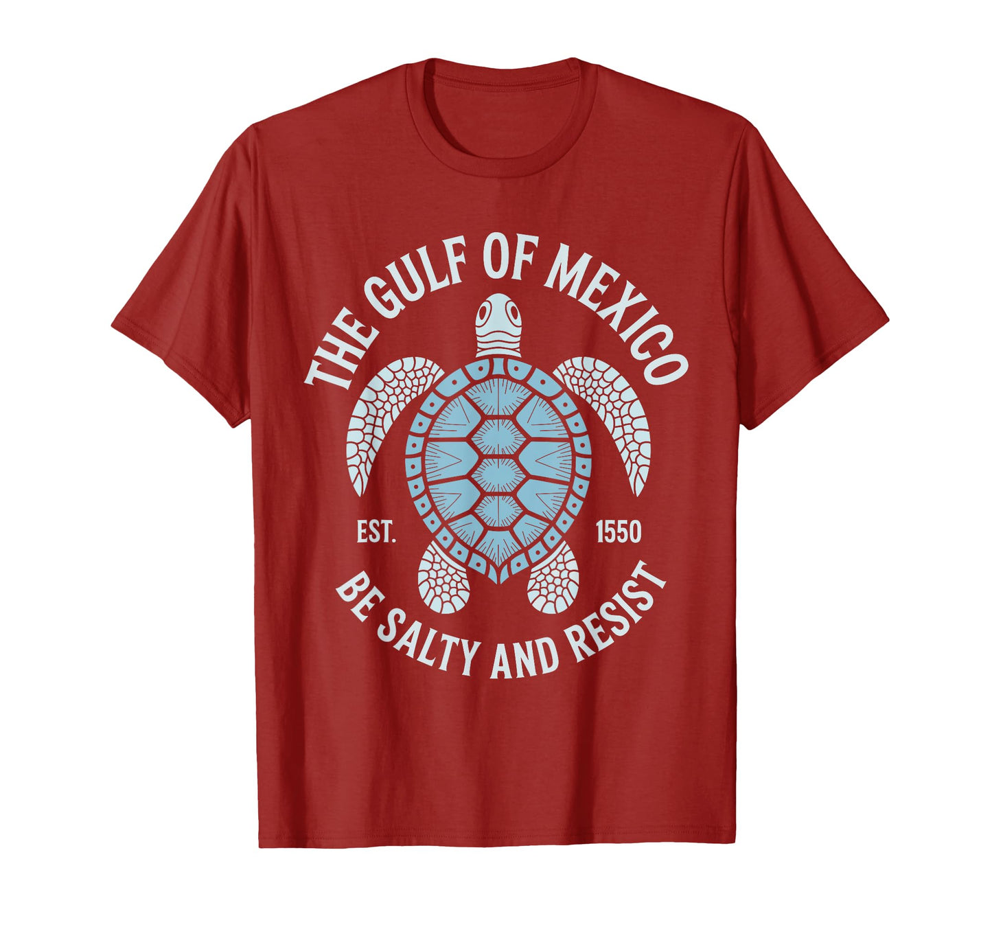The Gulf of Mexico Be Salty and Resist Cute Sea Turtle Art T-Shirt