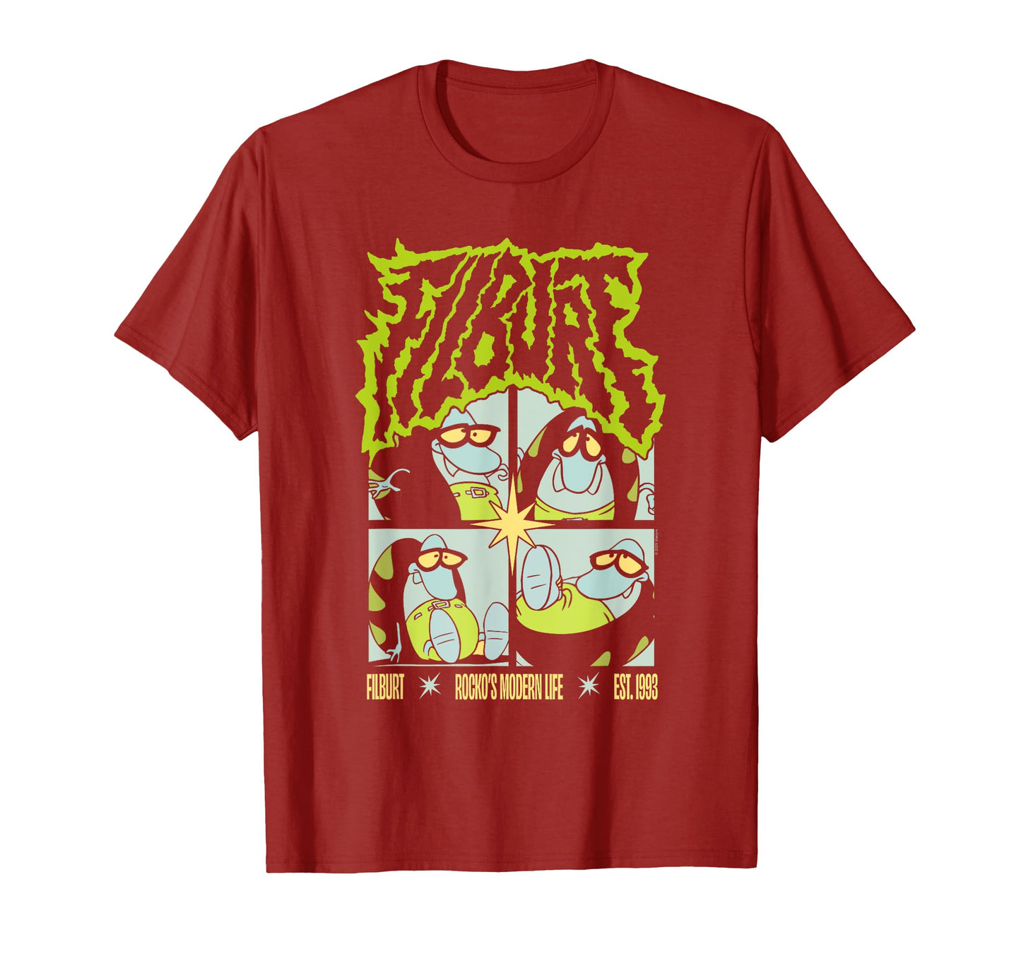 Rocko's Modern Life Heavy Metal Filburt Cartoon T-Shirt