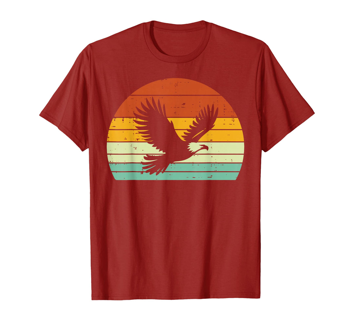Bald Eagle Sunset Retro Wildlife Bird Men Women Kids T-Shirt