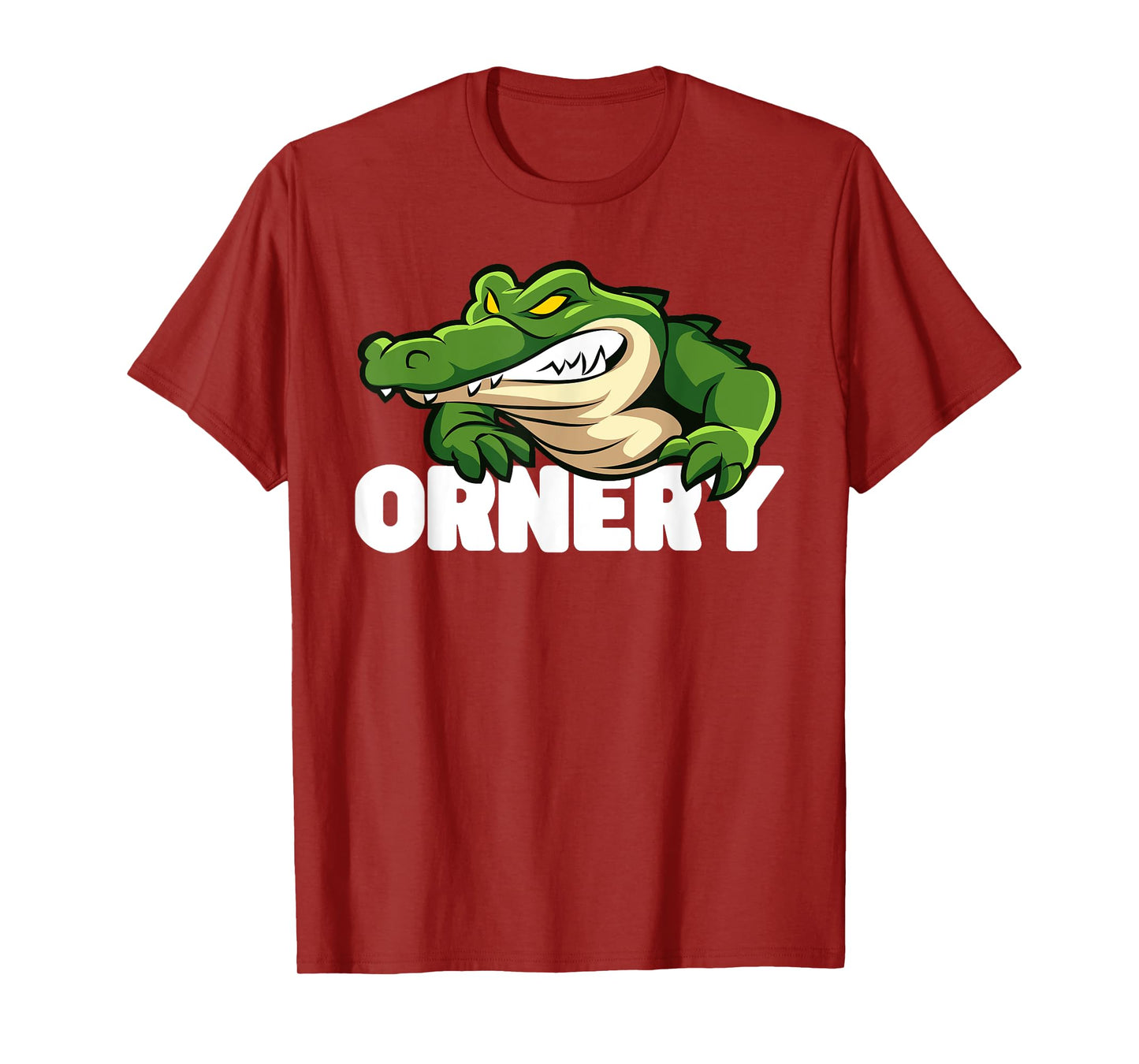 Ornery Alligators Funny Grumpy Gator Mascot T-Shirt
