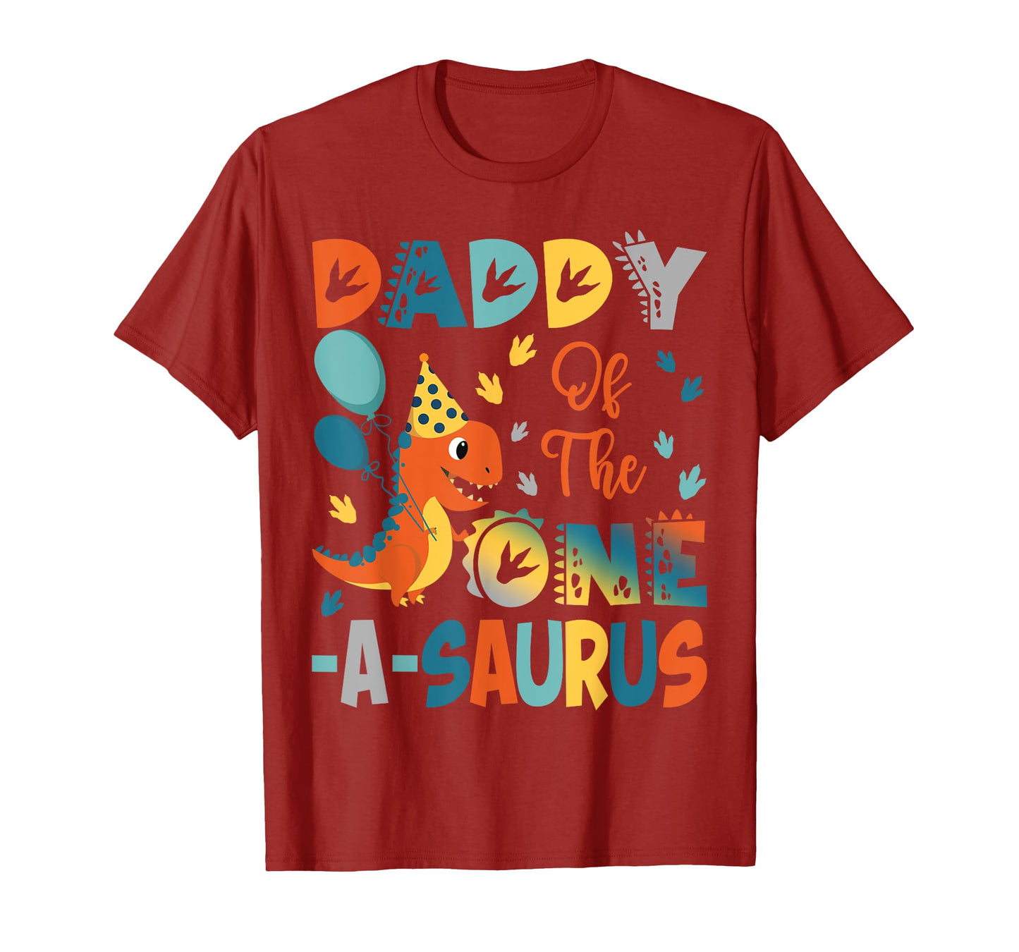 Daddy Of The One-A-Saurus 2Nd Birthday Dinosaur Party T-Shirt