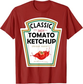 Red Ketchup DIY Halloween Costume Matching Group Ketchup T-Shirt