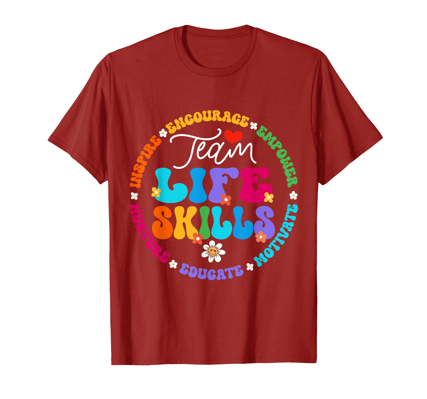 Groovy Team Life Skills Teacher Special Ed SPED Squad T-Shirt