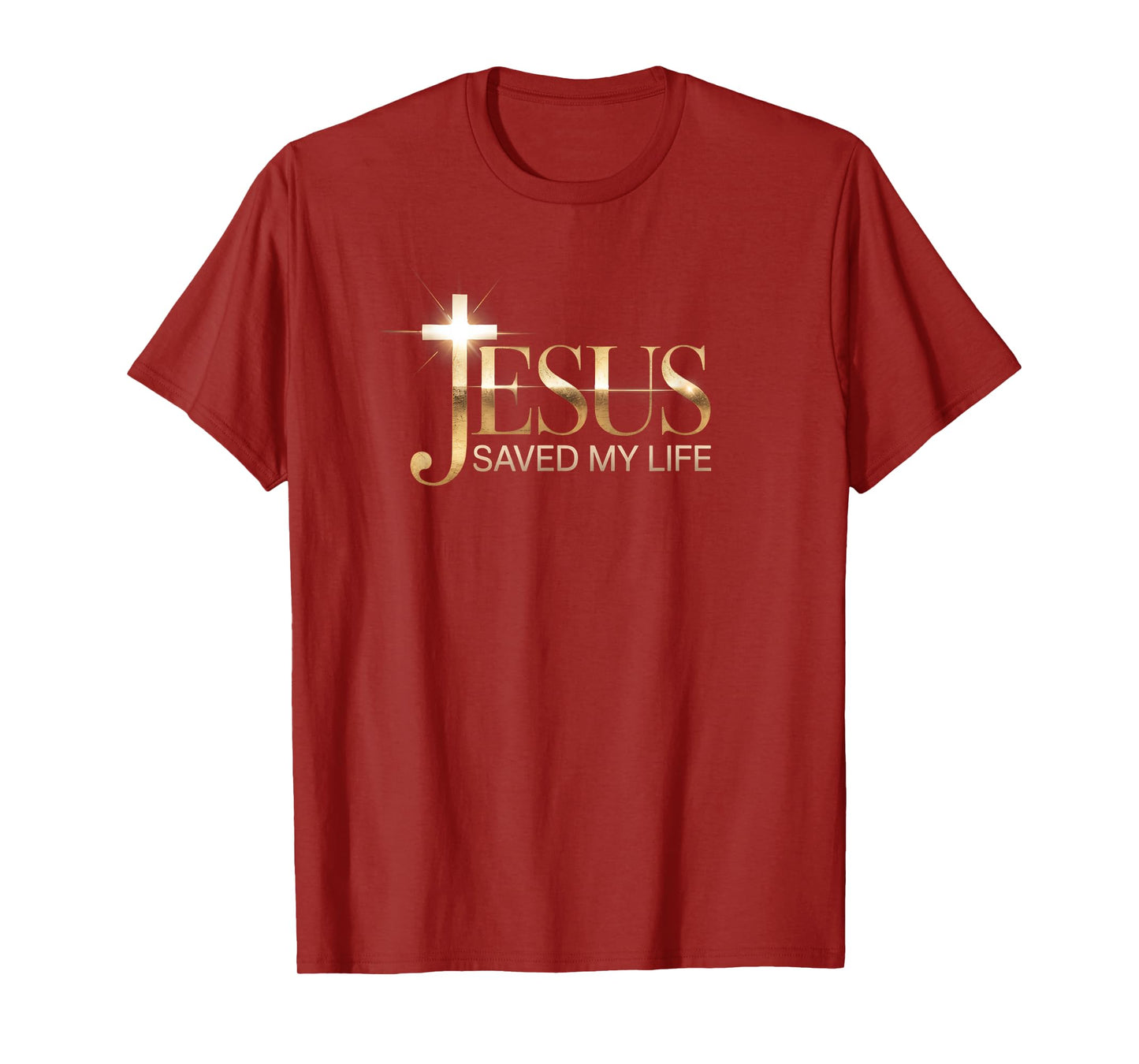 New Jesus Saved My Life Christian Design T-Shirt