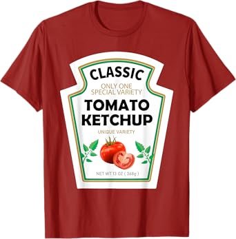 Red Ketchup DIY Costume Matching Couples Groups Halloween T-Shirt