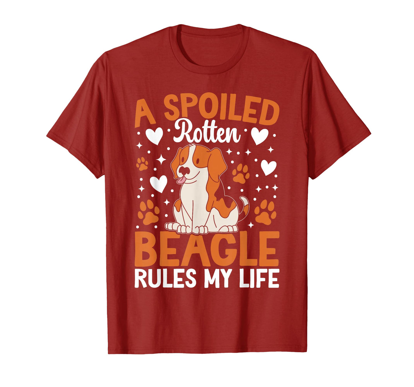 A Spoiled Rotten Beagle Rules My Life T-Shirt