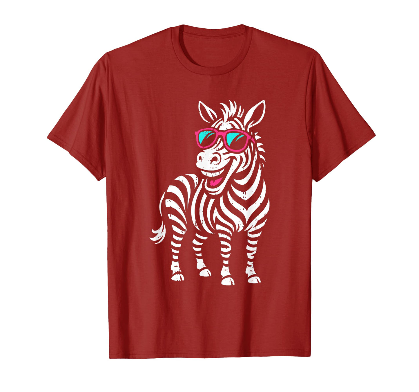 Funny Zebra Sunglasses Zookeeper Wildlife Safari Animal T-Shirt