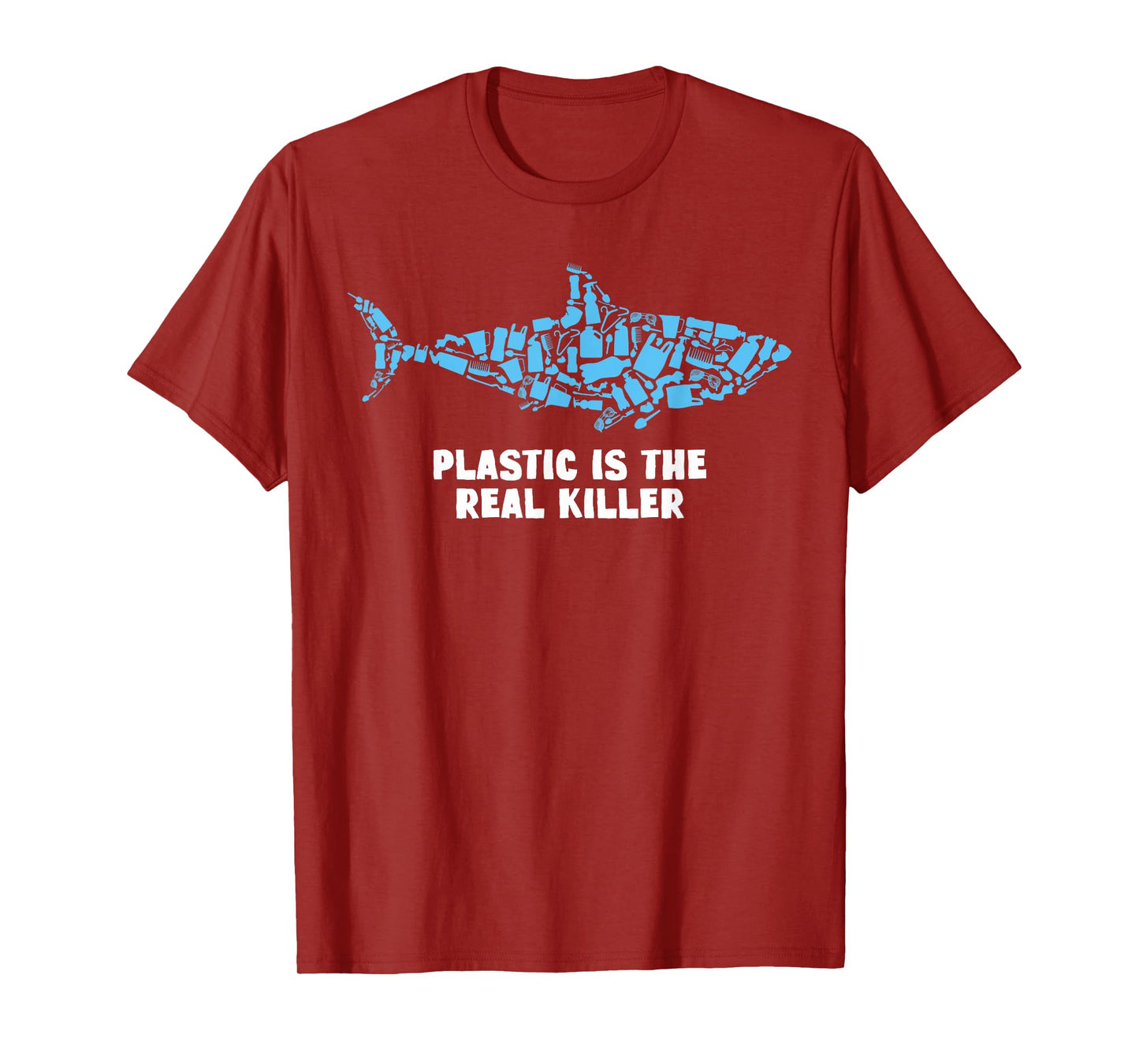Plastic Is The Real Killer Shark Lover Conservation T-Shirt