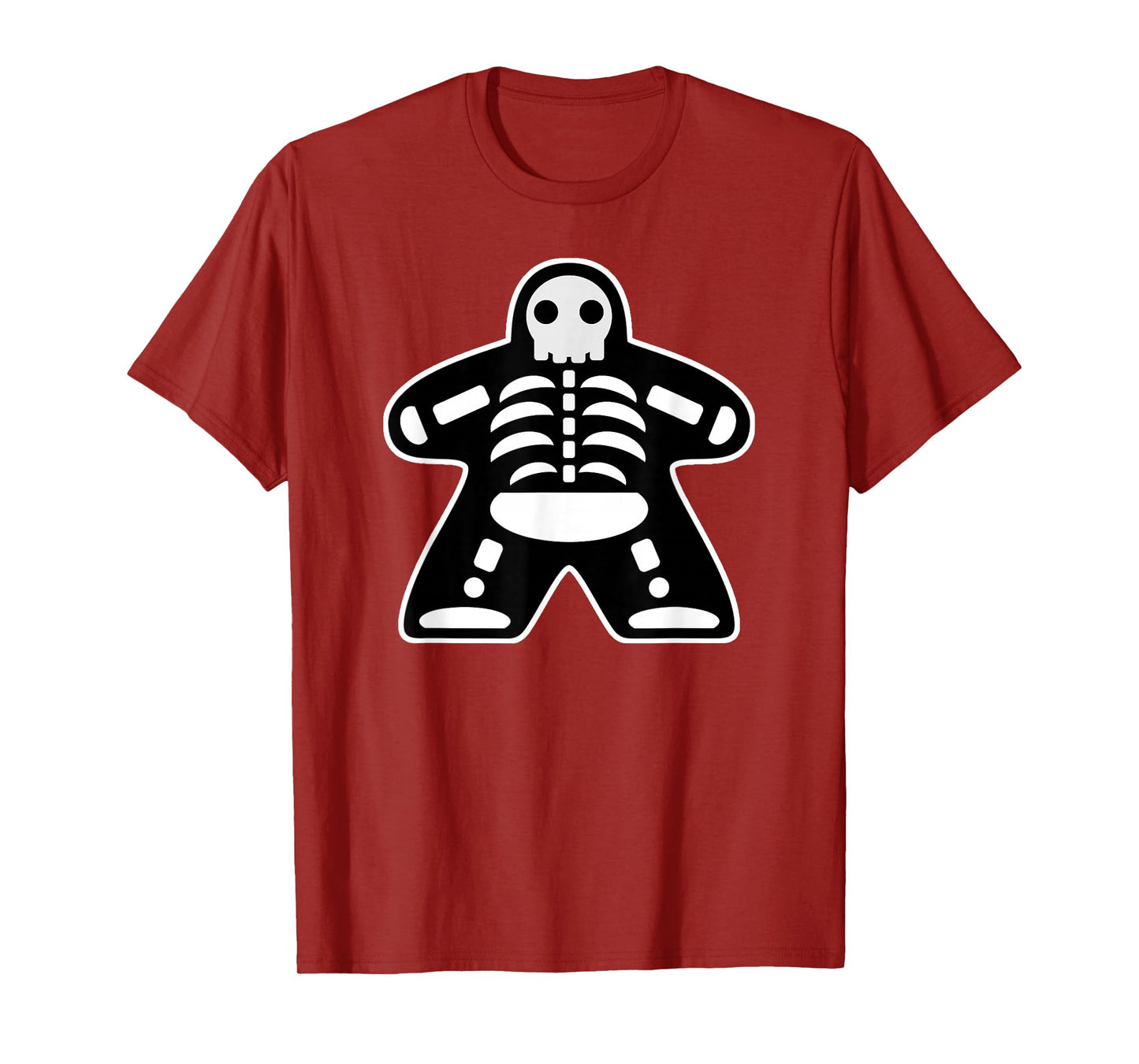 Bone Meeple Skeleton Halloween Board Gamer Gift T-Shirt