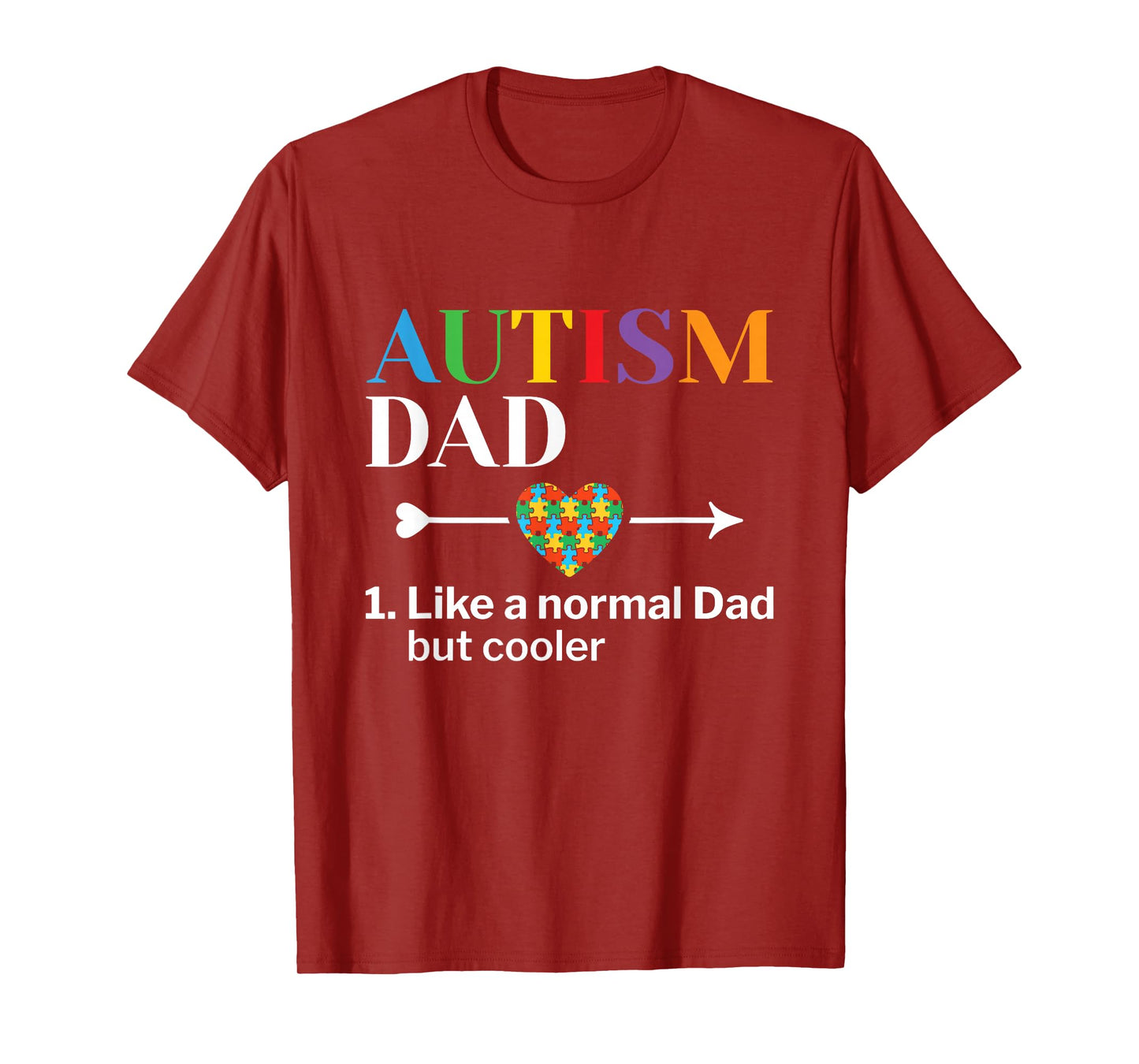 Autism Dad Definition World Autism Awareness Day T-Shirt