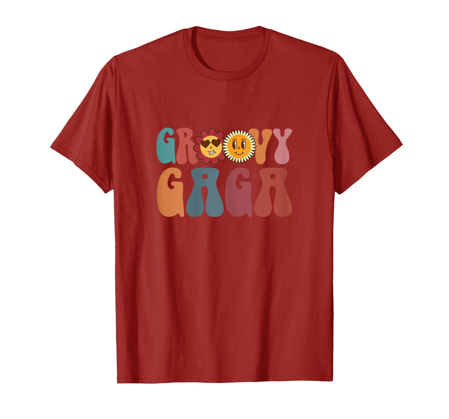 Retro Groovy Gaga Hippie Flower Gifts For Mother's Day T-Shirt