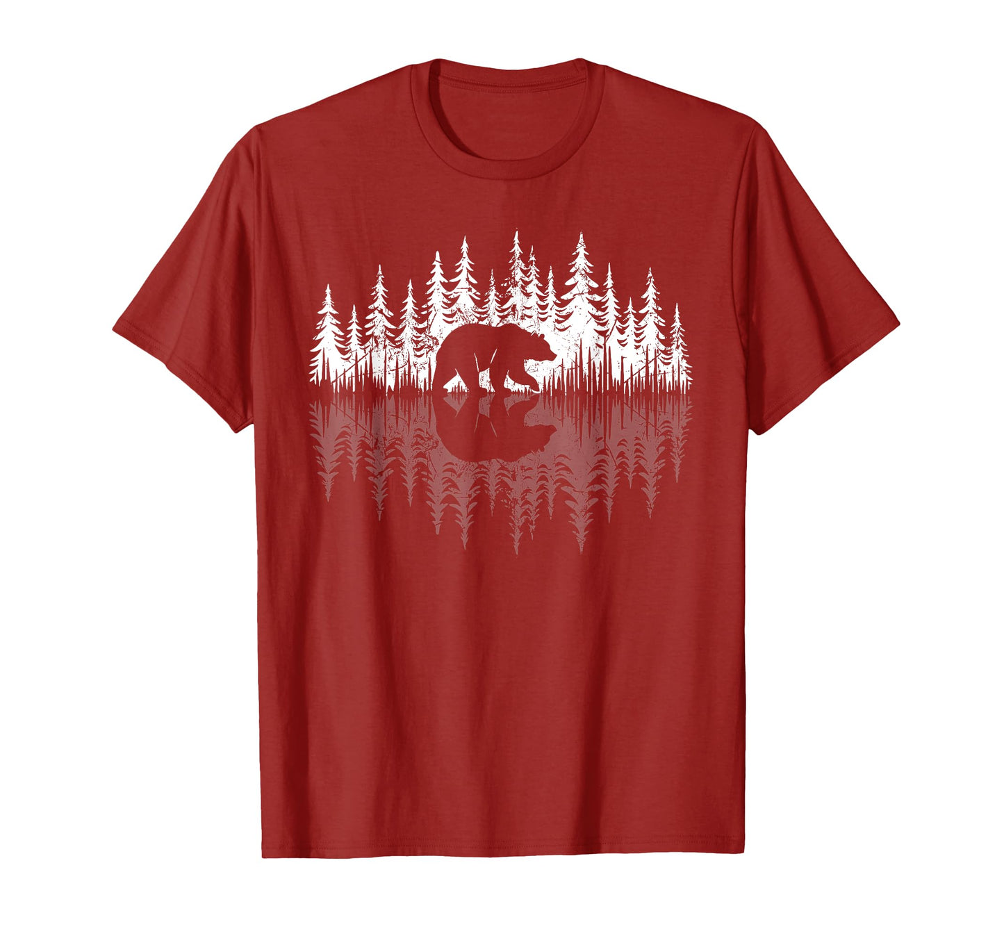 Trees Reflection Wildlife Nature Animal Bear Outdoor Forest T-Shirt