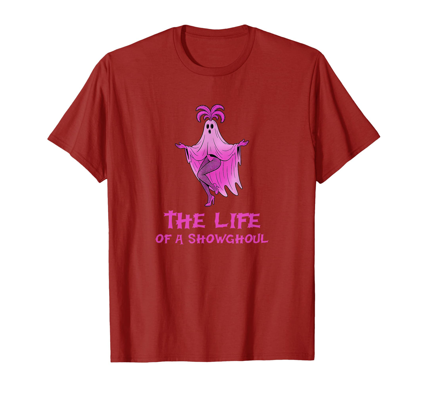The Life of A Showghoul Retro Skeleton T-Shirt