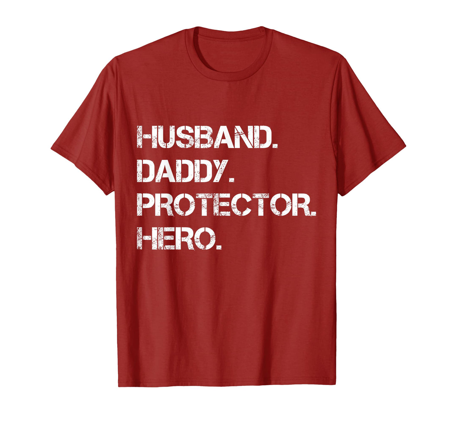 Husband Daddy Protector Hero Funny Father's Day Mens T-Shirt