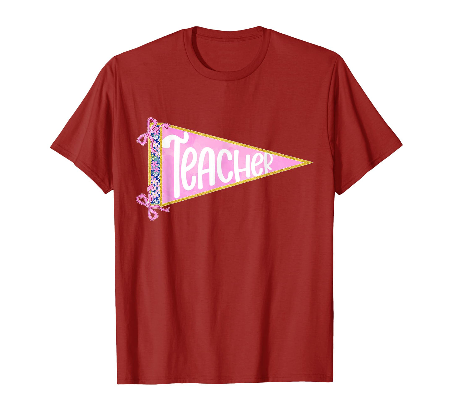 Girly Teacher Appreciation Coquette Bow Back to School Women T-Shirt