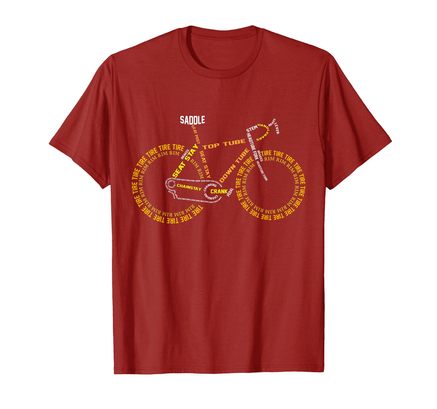 Funny Bicycle Anatomy Cyclist Cute Cycling Is Life Bikes T-Shirt