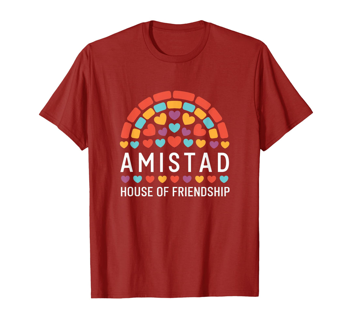 Amistad House Of Friendship Hearts T-Shirt