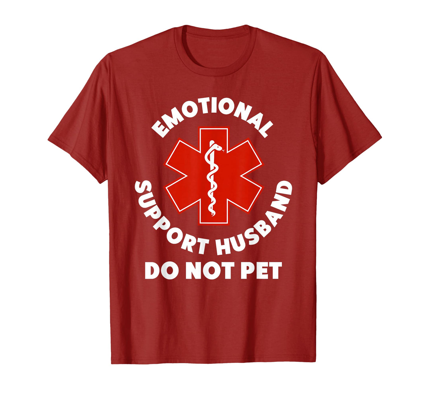 Emotional Support Husband Do Not Pet Funny T-Shirt