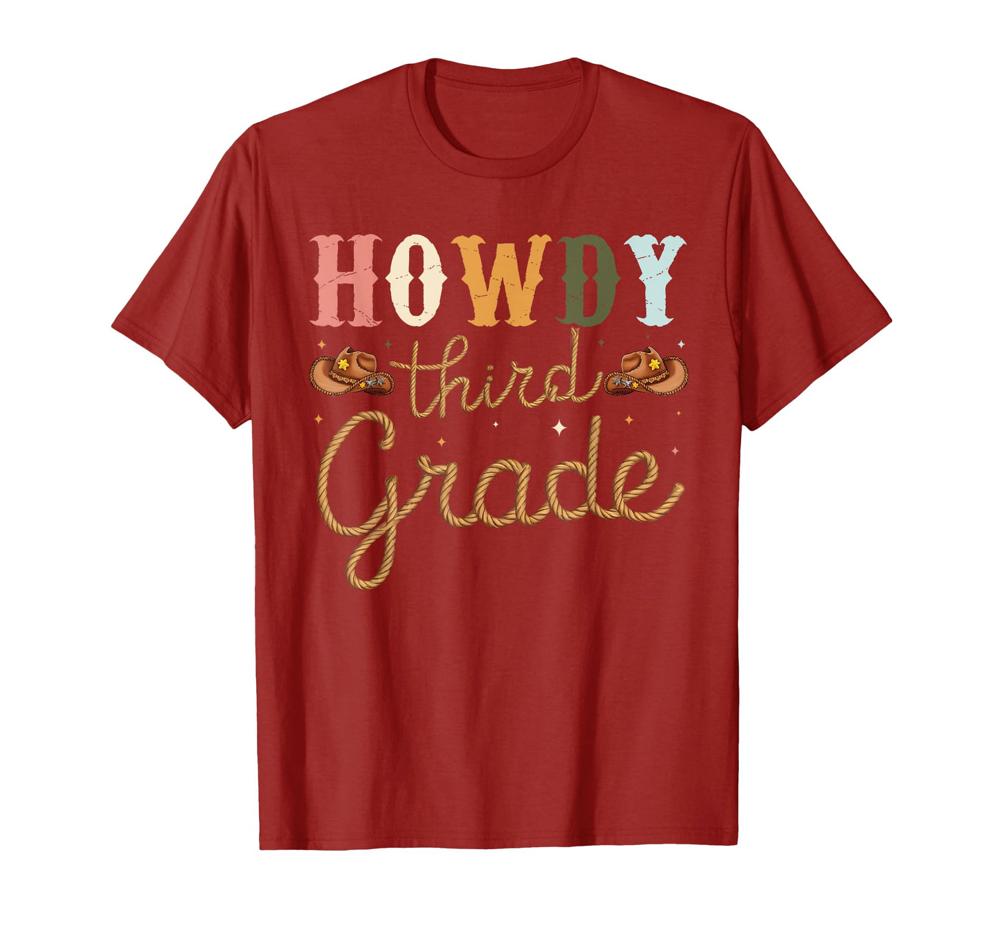 3rd Grade Teacher Rodeo Country Western Howdy Third Grade T-Shirt for Men Women