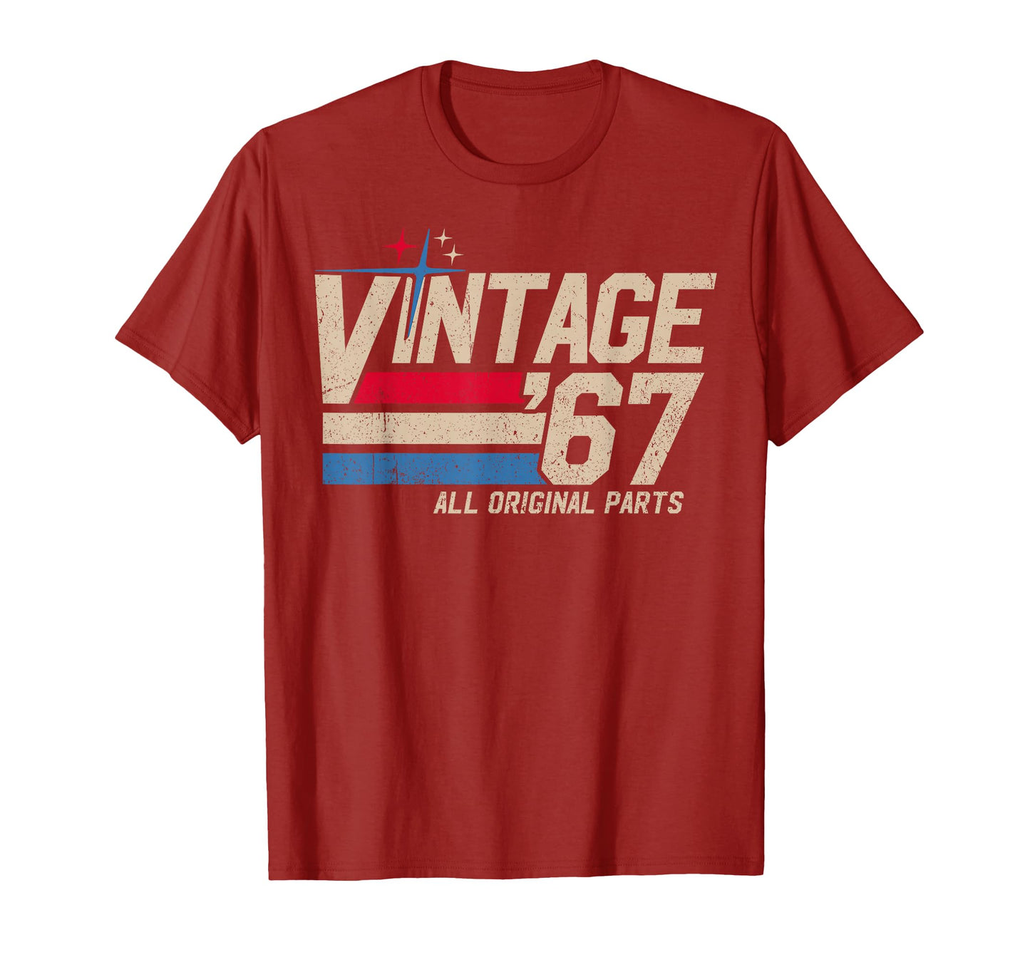 Vintage '67 Retro 58th Birthday for Men Dad USA Since 1967 T-Shirt