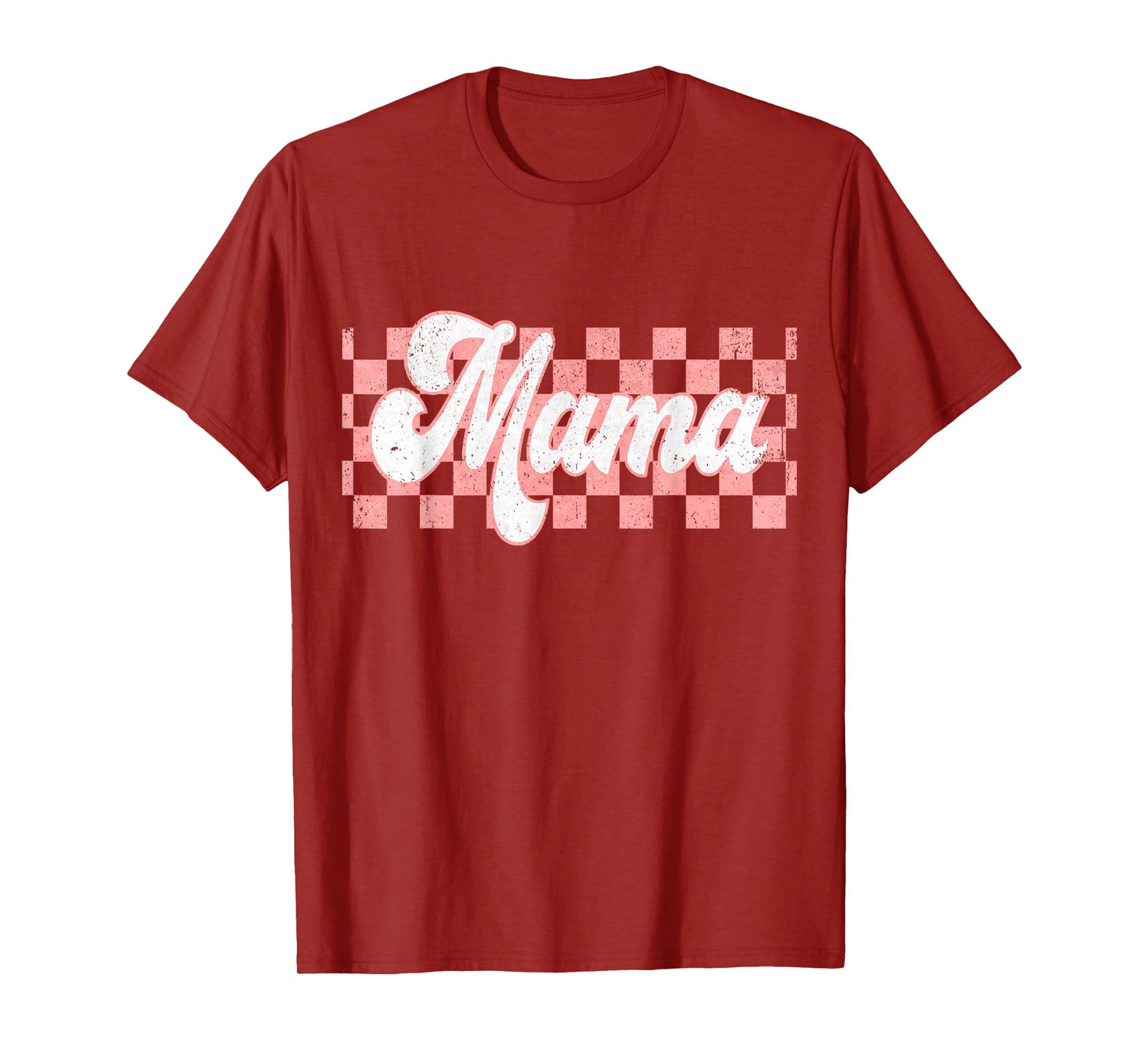 Checkered Mama Retro Mom Life Women Mothers Day New Mom T-Shirt