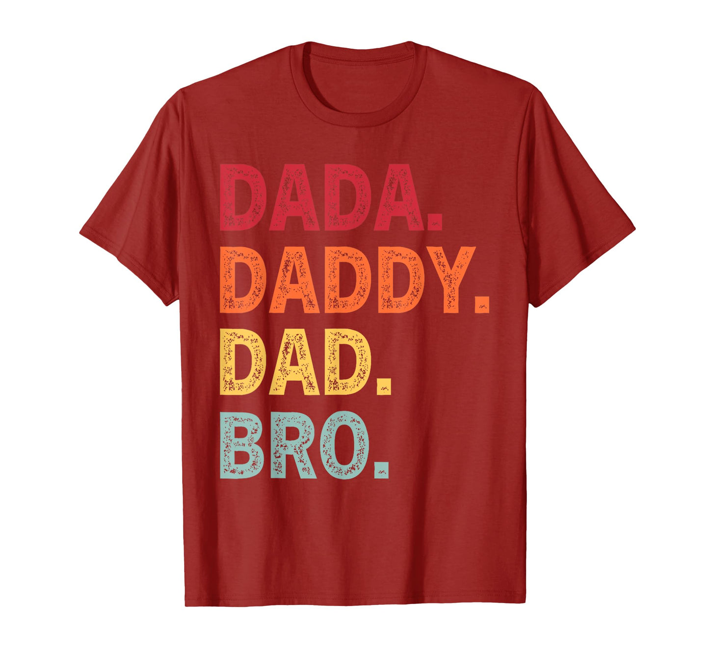 Retro Dada Daddy Dad Bro Funny Fathers Day Retro Vintage T-Shirt