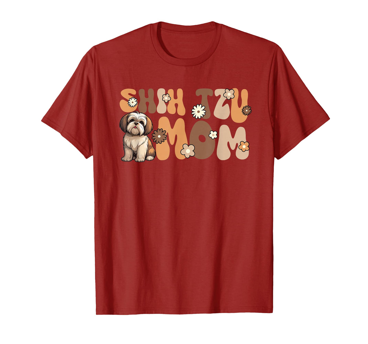 Shih Tzu Groovy World's Best Shih Tzu Mom T-Shirt