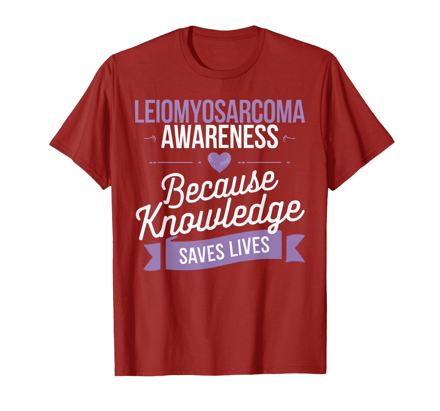 Leiomyosarcoma Cancer Awareness Ribbon Fight Cancer T-Shirt