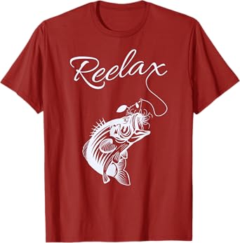 Reelax Relax with a Reel Fishing Shirt for Dad T-Shirt