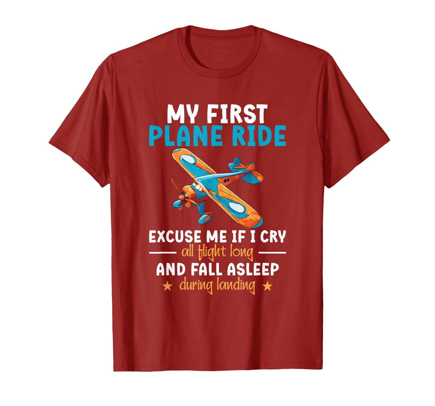 My First Plane Ride First Time Flying Adventure T-Shirt