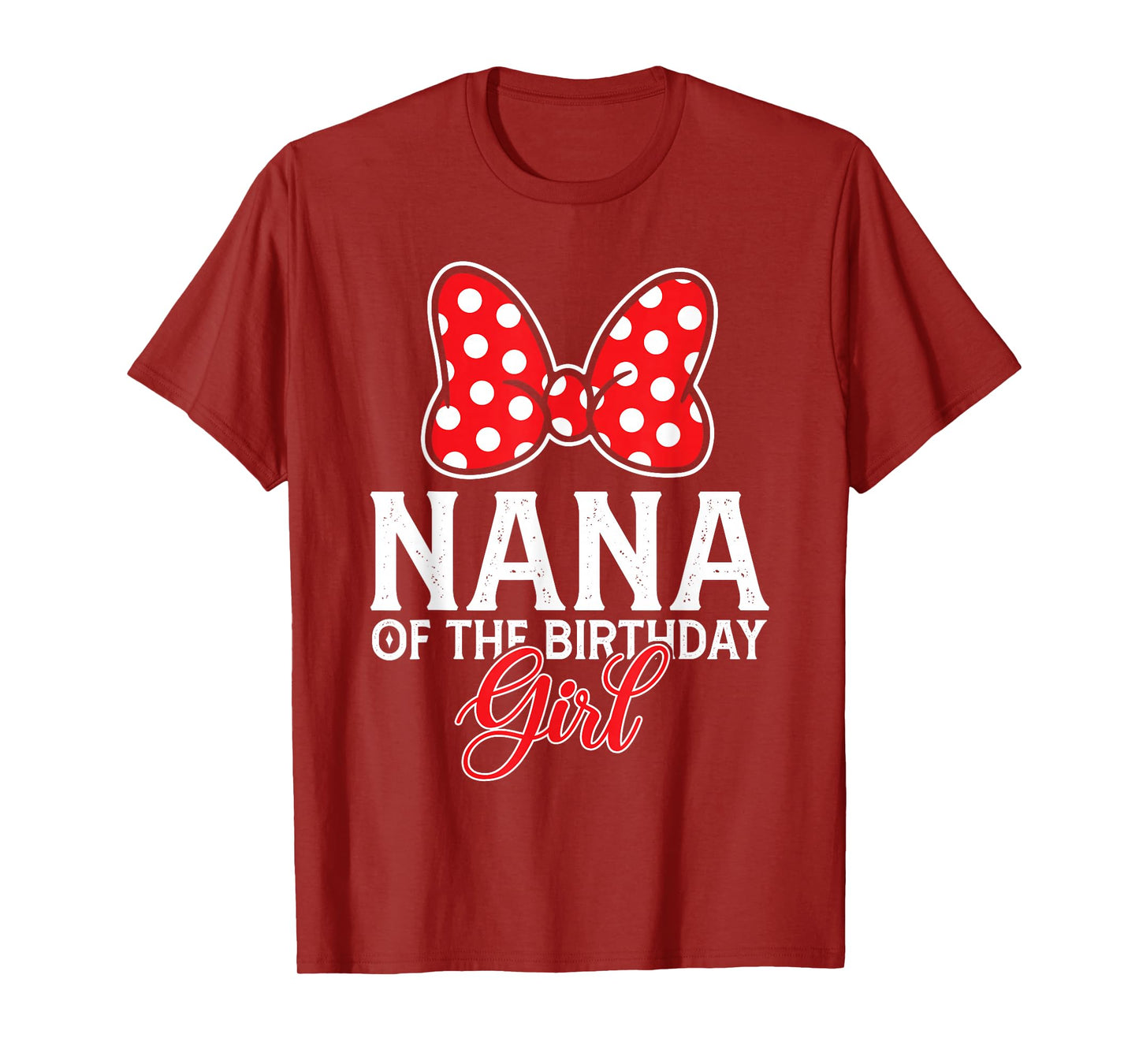 Nana Of The Birthday Girl Princess Family Matching Party T-Shirt