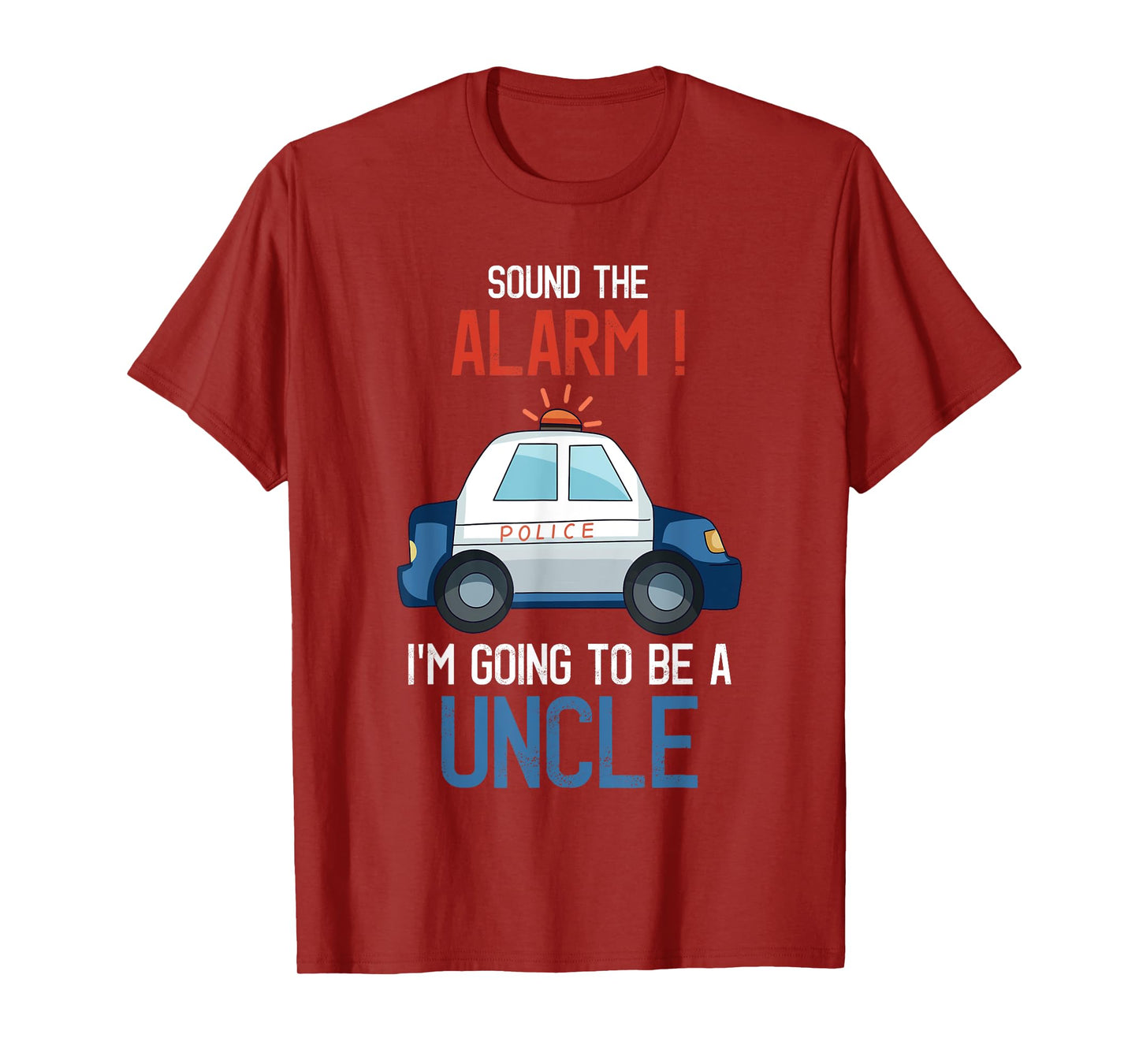 I'm Going To Be A Uncle Police Car Baby Reveal Party T-Shirt