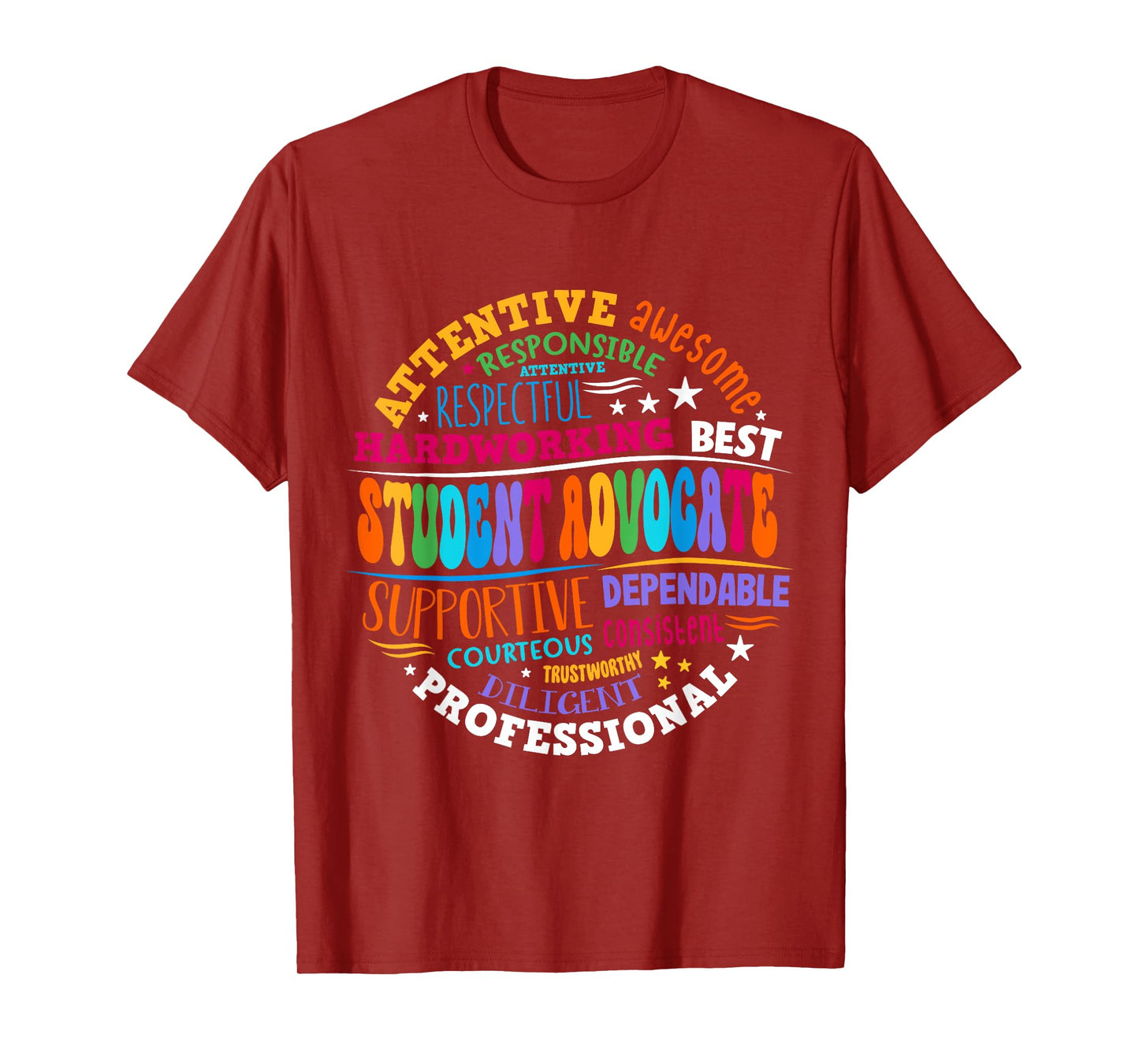 Groovy Student Advocate Appreciation Back to School T-Shirt