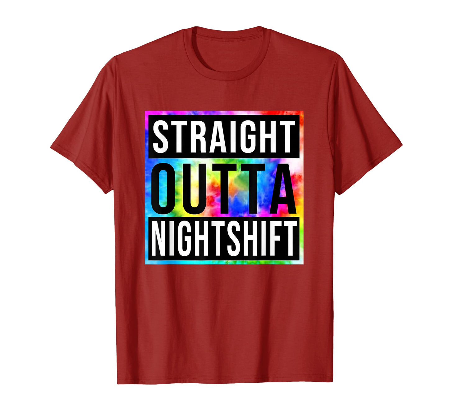 Vintage Straight Outta Nightshift Night Jobs Womens Mens T-Shirt