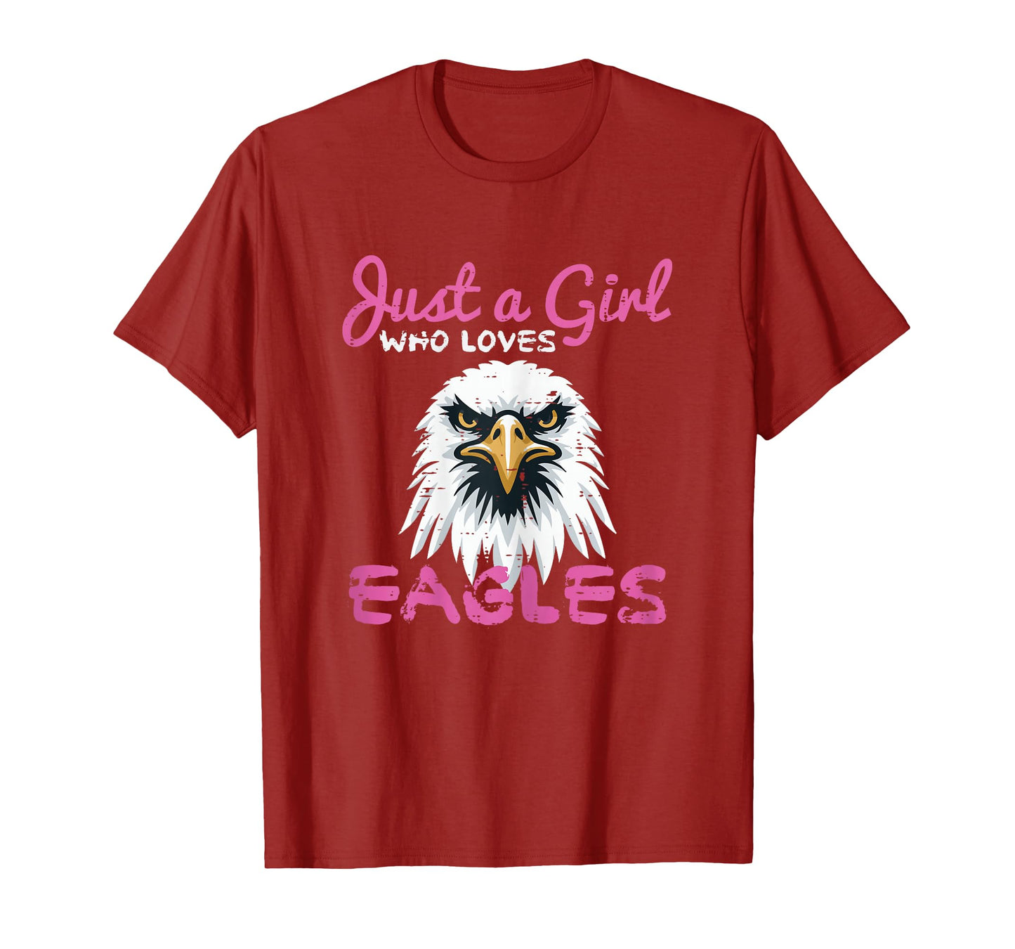 Girl Who Loves Eagle Bald Eagle Wildlife Girls Kids Women T-Shirt