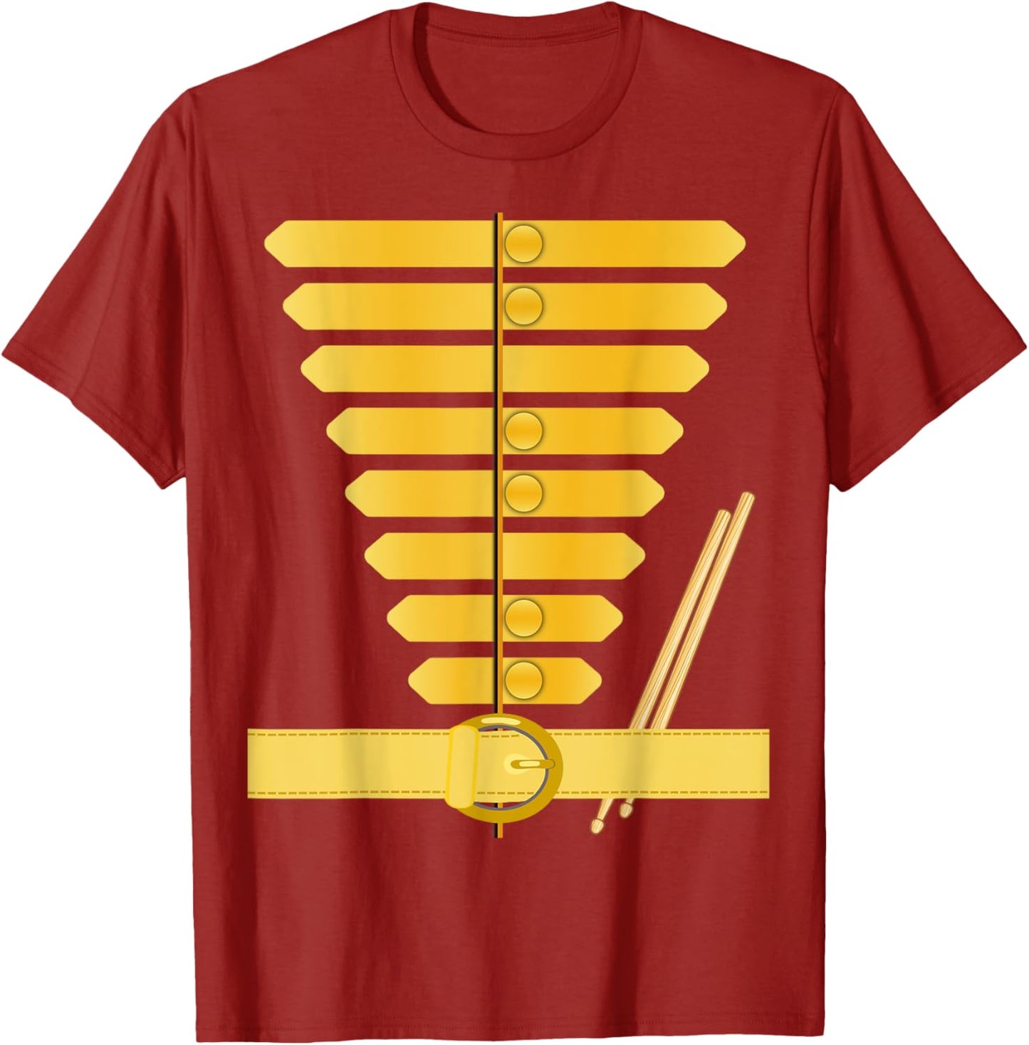 American Drum Major Costume Marching Band Uniform Drummers T-Shirt