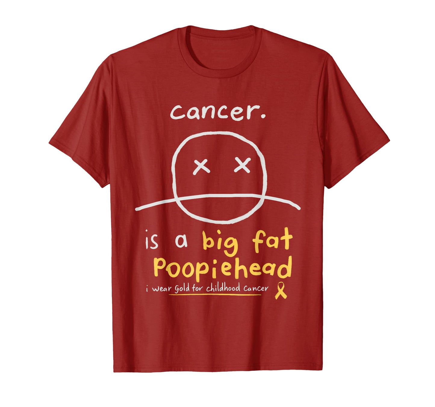 Childhood Cancer Awareness Smile Face Fighters - Survivors T-Shirt
