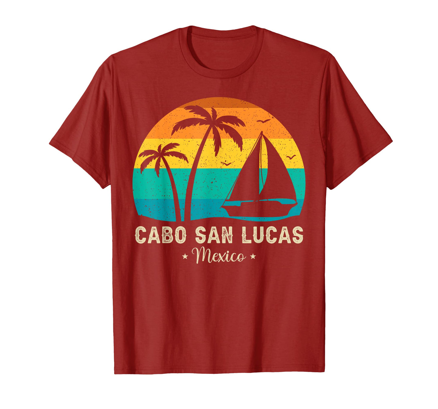 Vintage Cabo San Lucas Mexico Sunset, Vacation Summer Men Women Girls Kids T-Shirt