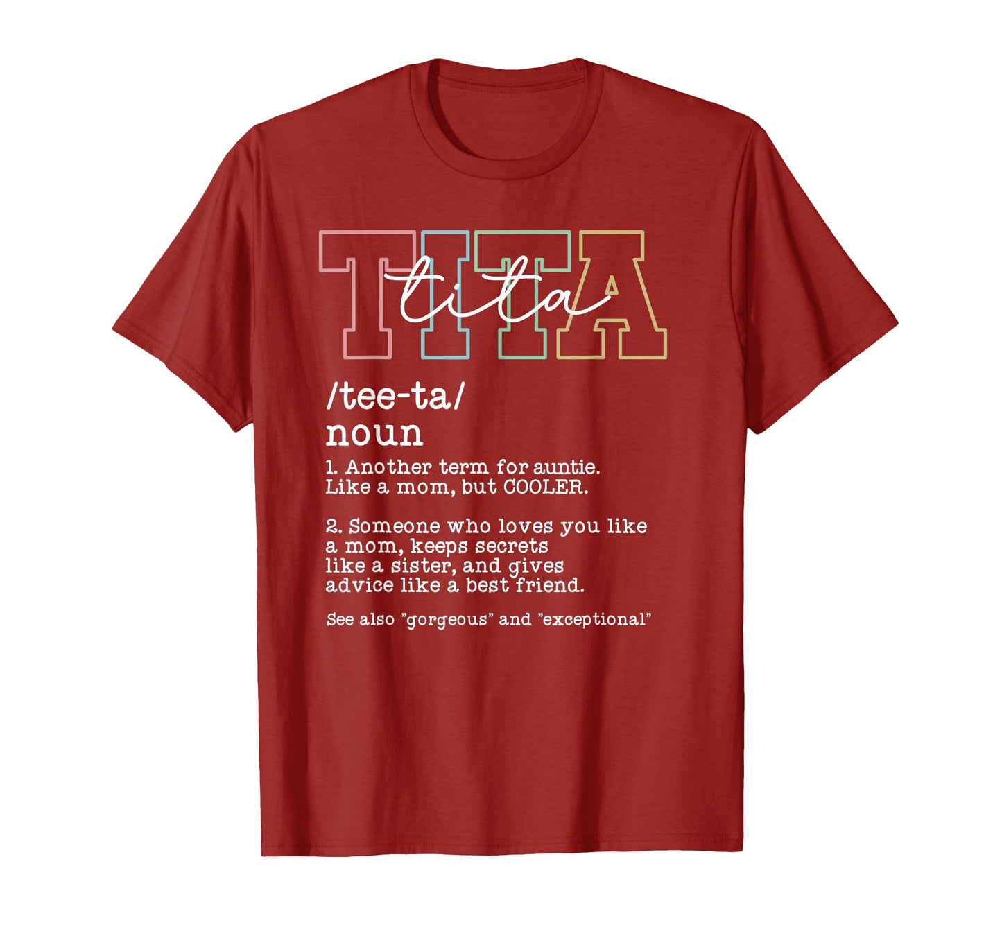 Tita Aunt Definition Tita Auntie Best Tita T-Shirt