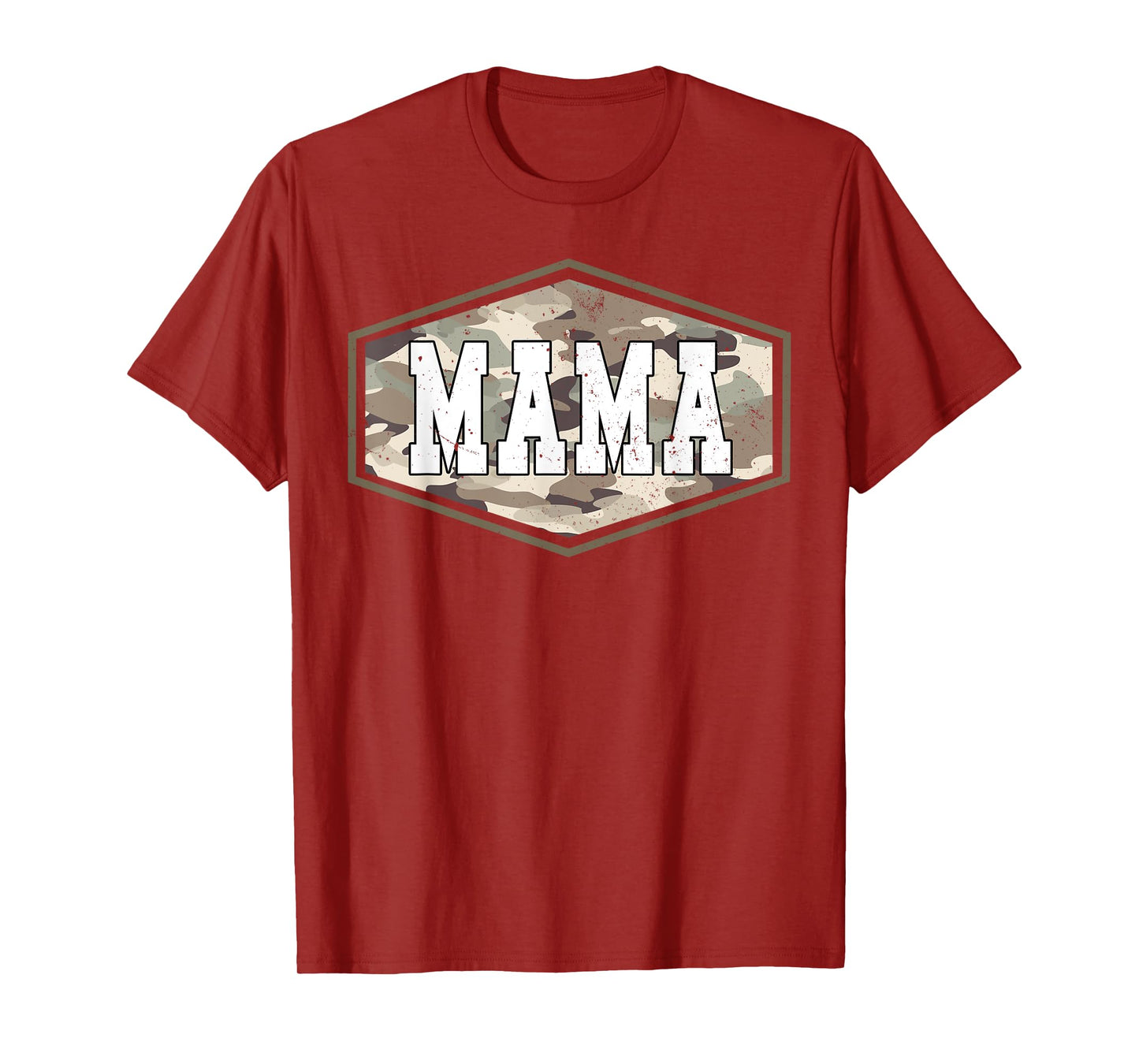 Retro Old School Camo Mama, Camouflage Mom Life Mother's Day T-Shirt